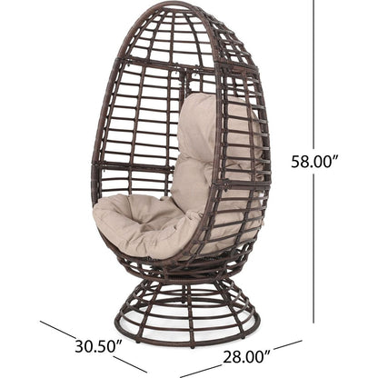 ROBERTSON SWIVEL PATIO EGG CHAIR