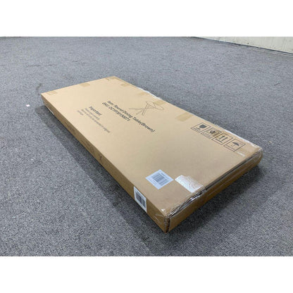 31.5 Inch Round Dining Table, Small Circle Kitchen Table with Metal Black Legs for 2-4 people,Modern Dining Room Table, Brown (only table)