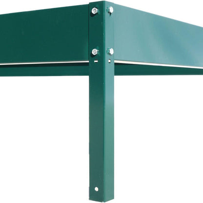 6.3'x4.2'x7' Polycarbonate Greenhouse, Heavy Duty Outdoor Aluminum Walk-in Green House Kit with Rain Gutter, Vent and Door for Backyard Garden, color green