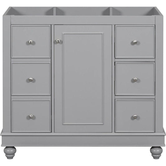 [Cabinet Only] 36" Gray Bathroom vanity(Sink not included)