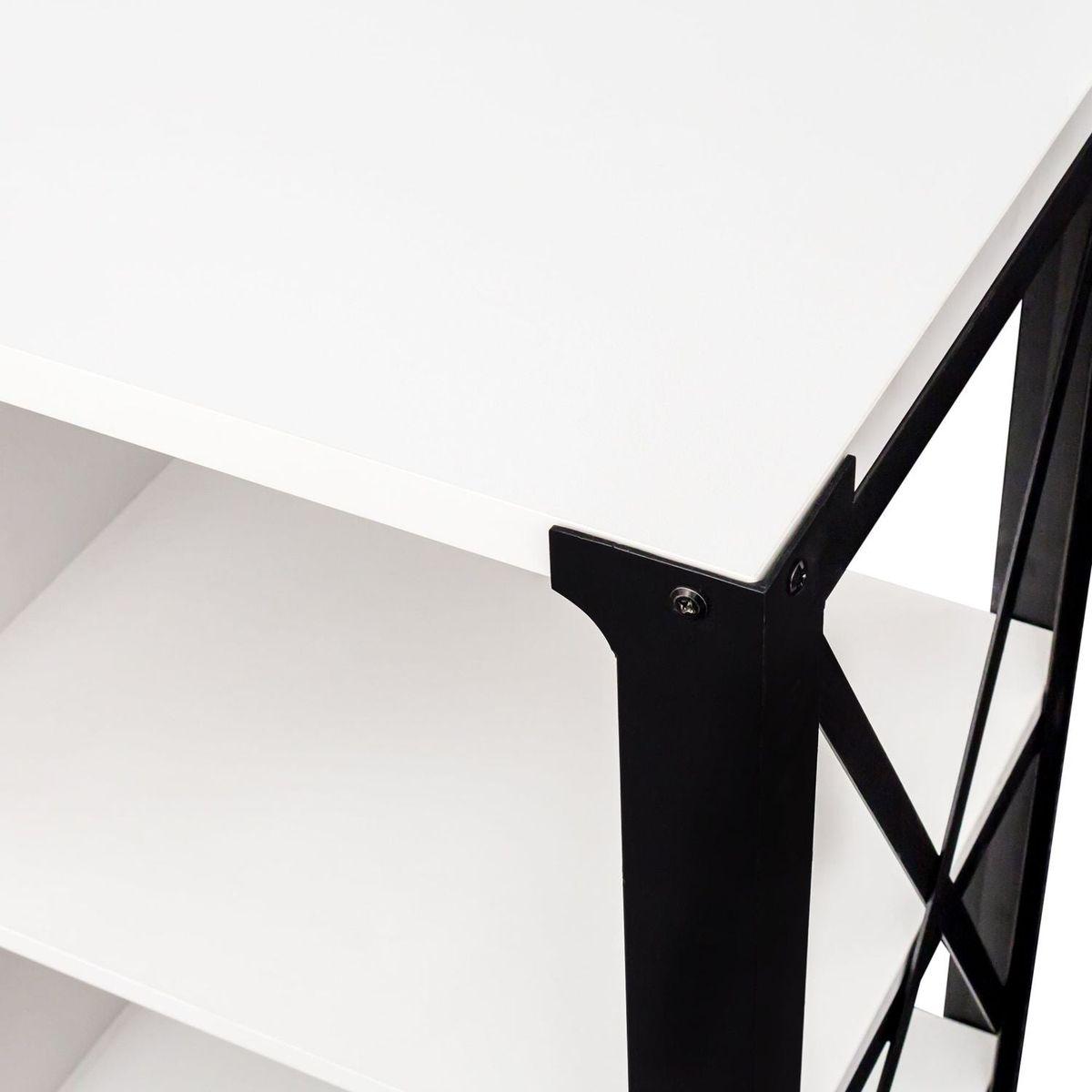 TV Stands for Living Room, Industrial TV Stand for Bedroom Furniture, Farmhouse TV Stand 80 Inch Television Stand, Modern Horizontal Wood and Metal Open Bookshelf