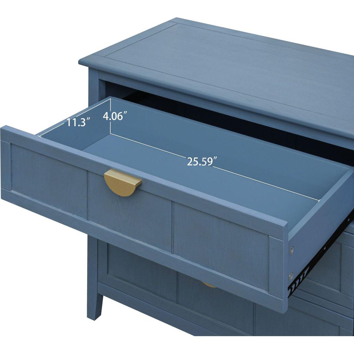 3 Drawer Cabinet, American Furniture,Suitable for bedroom, living room, study