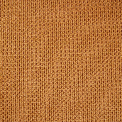 Rayon Cloth Flocking Linen Dining Chairs Channel Kitchen Dinner Chair Comfy Fabric Upholstered Accent Chair for Dining Room with Curved Solid Wood Legs,Set of 2 (Gold)