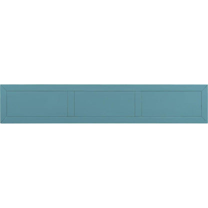 Rustic Entryway Console Table, 60" Long Sofa Table with two Different Size Drawers and Bottom Shelf for Storage (Turquoise Green)