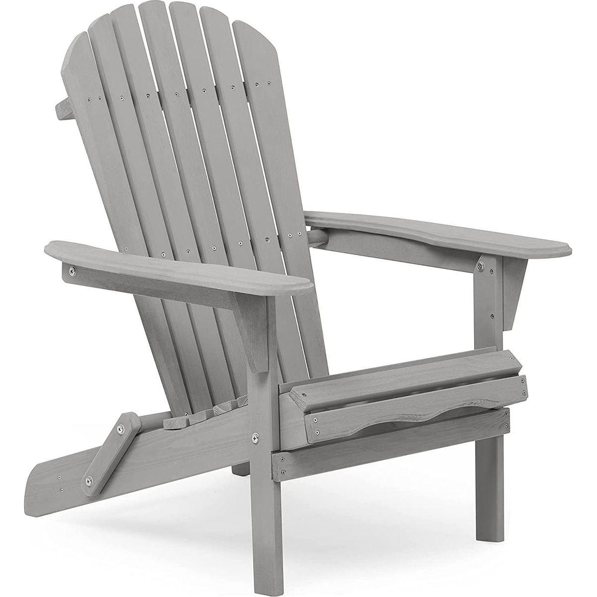 Wood Lounge Patio Chair for Garden Outdoor Wooden Folding Adirondack Chair Set of 2 Solid Cedar Wood Lounge Patio Chair for Garden, Lawn, Backyard