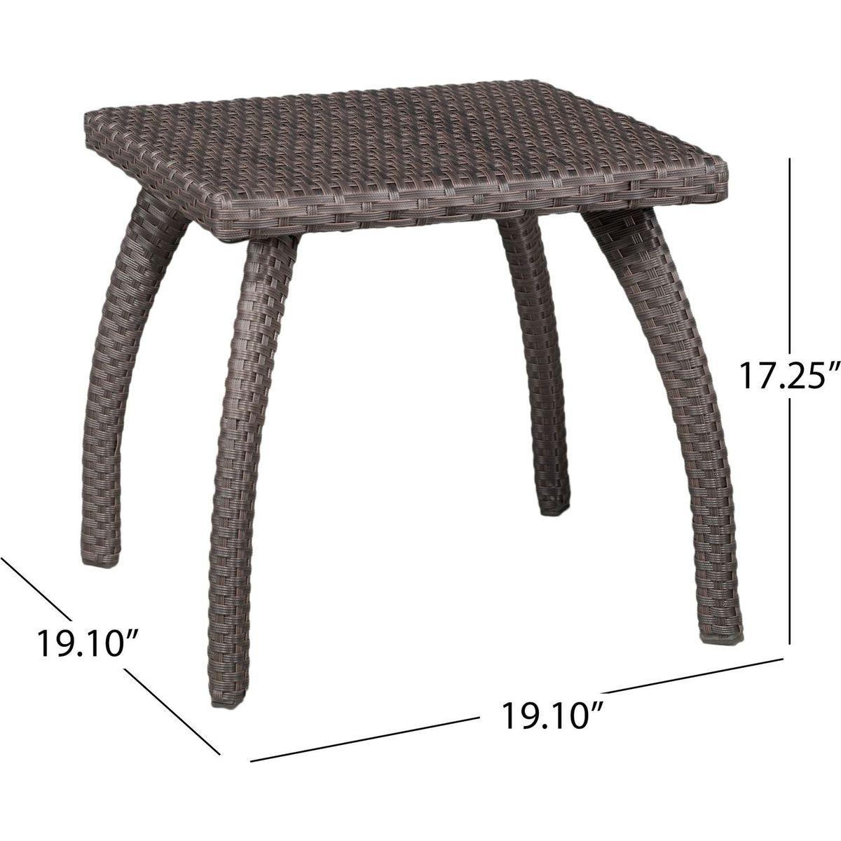 HONOLULU BROWN SIDE TABLE
