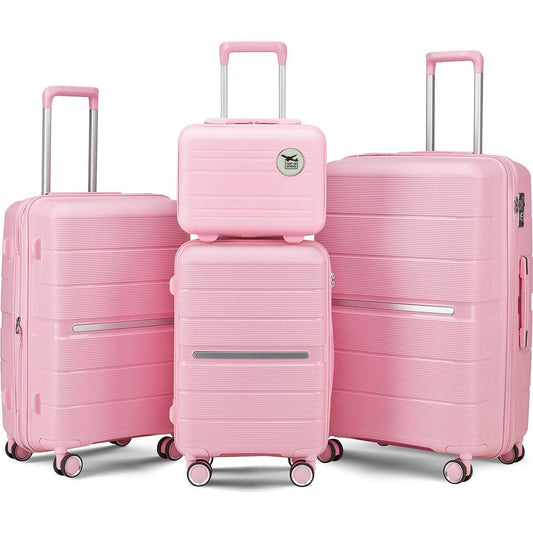 Luggage Sets 4 Piece(14/20/24/28) PP Lightweight & Durable Expandable suitcase