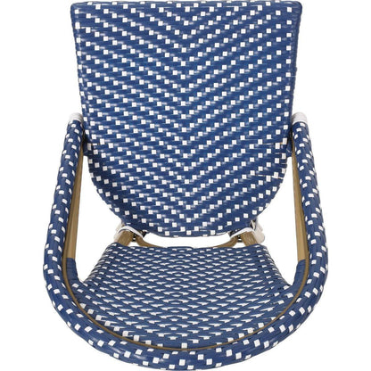 WICKER BAR STOOL WITH ALUMINUM FRAME