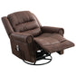 Massage Rocker Recliner Chair Rocking Chairs for Adults Oversized with USB Charge Port Soft Features a Manual Massage and Heat.BROWN