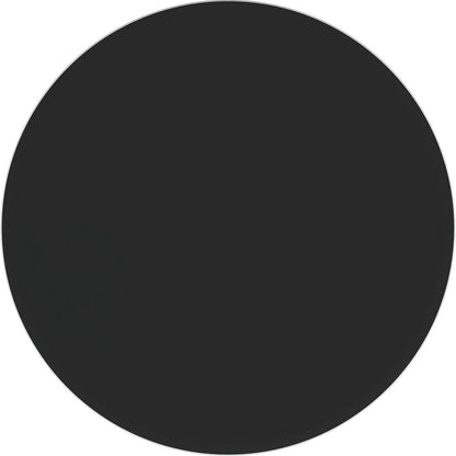 38.6" Inch Round Tempered Glass Table Top Black Glass 2/5" Inch Thick Beveled Polished Edge