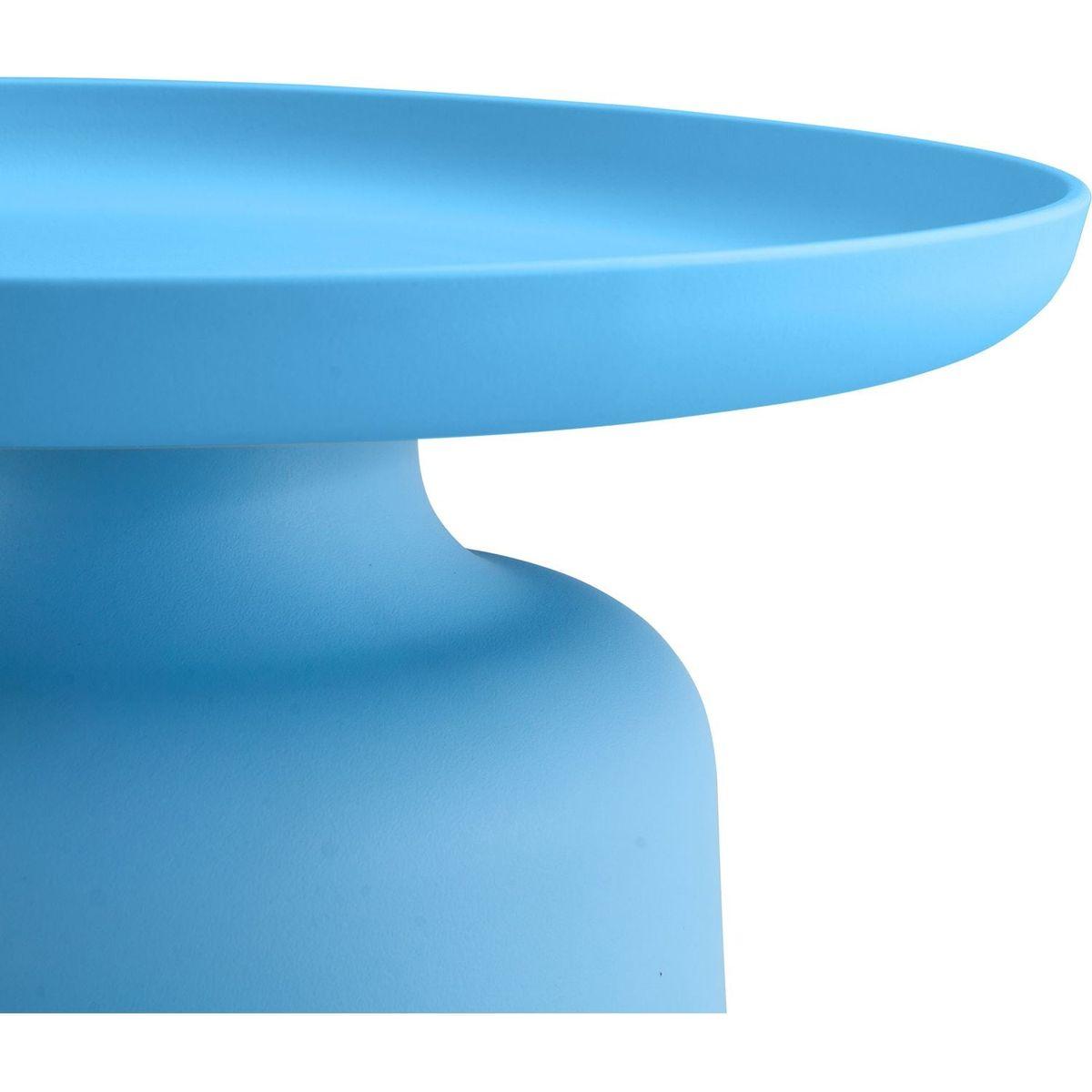 Light blue plastic side table Stylish and Versatile Plastic Round Side Table