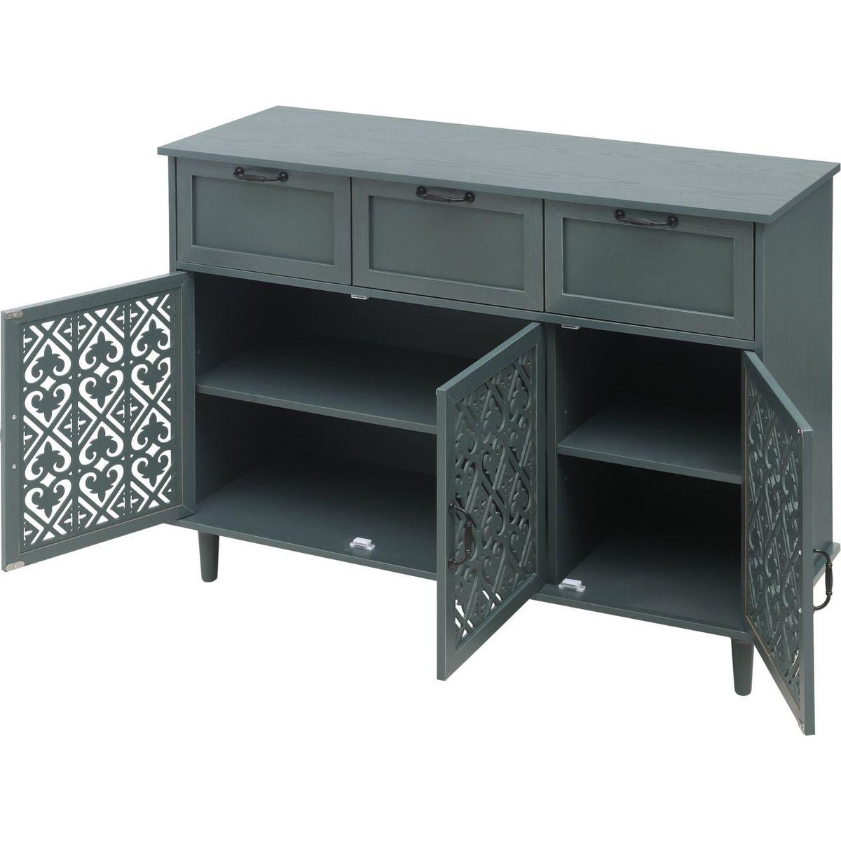 3 Door 3 Drawer Cabinet, American Furniture, Suitable for Bedroom, Living Room, Study