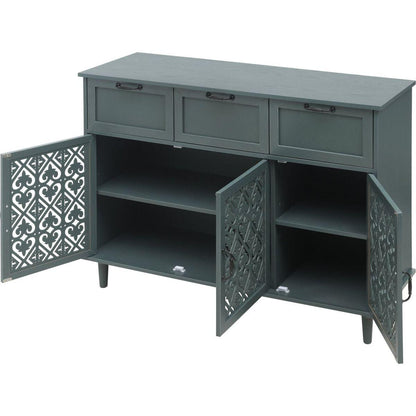 3 Door 3 Drawer Cabinet, American Furniture, Suitable for Bedroom, Living Room, Study