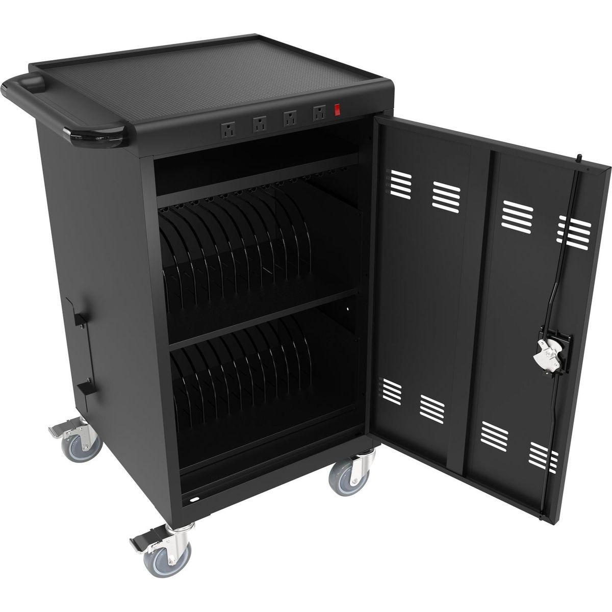 Mobile Charging Cart and Cabinet for Tablets Laptops 35-Device (B30PLUS)