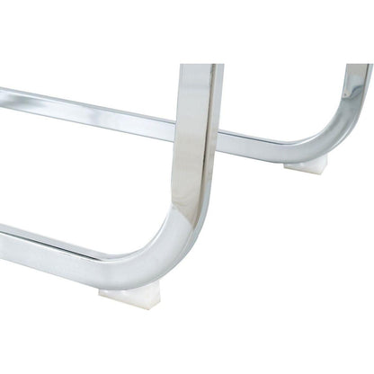 Modern Dining Chairs with Faux Leather Padded Seat Dining Living Room Chairs Upholstered Chair with Chrome Metal Legs Design for Kitchen, Living, Bedroom, Dining Room Side Chairs Set of 4