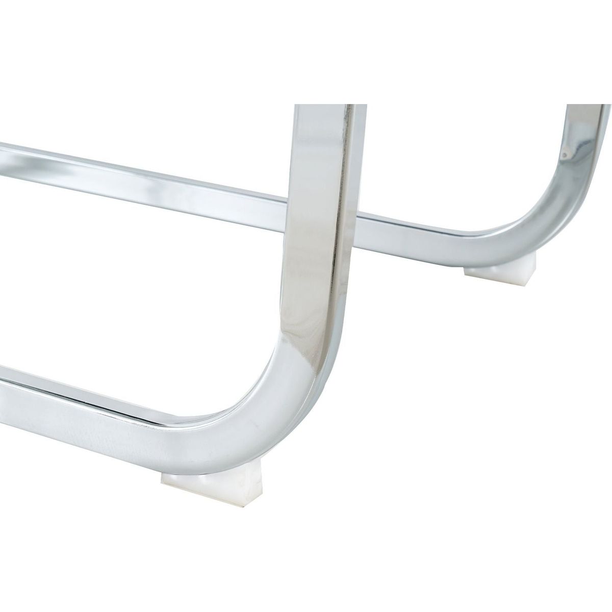 Modern Dining Chairs with Faux Leather Padded Seat Dining Living Room Chairs Upholstered Chair with Chrome Metal Legs Design for Kitchen, Living, Bedroom, Dining Room Side Chairs Set of 2