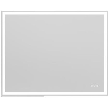 32x40 inch LED Bathroom Vanity Mirror Wall Mounted Adjustable White/Warm/Natural Lights Anti-Fog Touch Switch with Memory Modern Smart Large Bathroom Mirrors