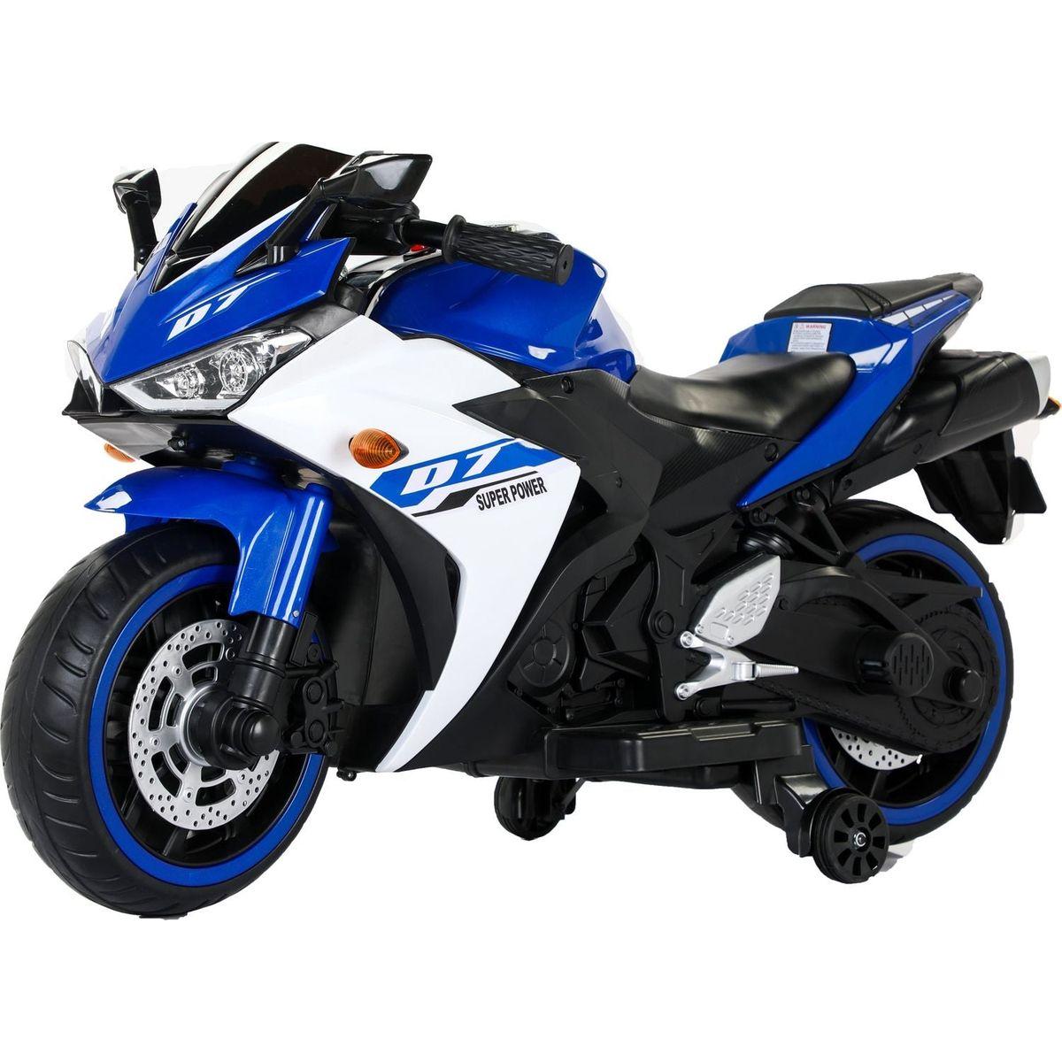 Tamco Electric motorcycle/ 12V Kids toys motorcycle/Kids electric car/electric ride on toys for 3 4 5 6 years Boys Girls with Training Wheels/manual throttle/ drive by hand/Lightting wheels