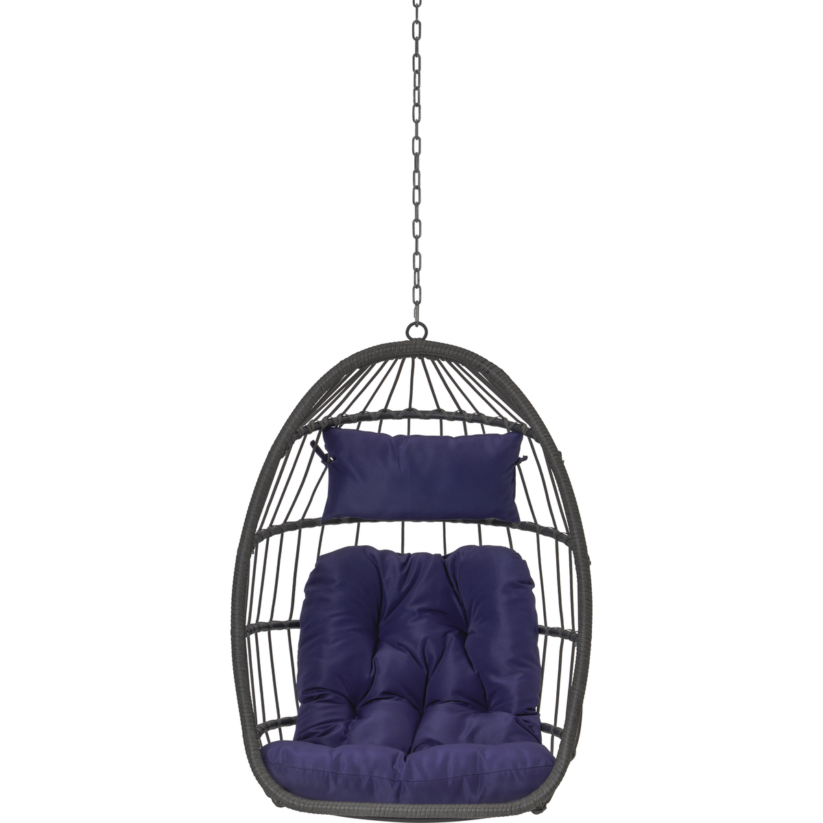 Outdoor Garden Rattan Egg Swing Chair Hanging Chair PE Hang Chair