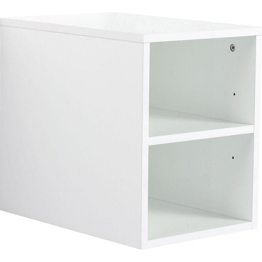 12 Inch Small Wall Mounted Storage Shelves, Suitable For Small Bathroom, Glossy White