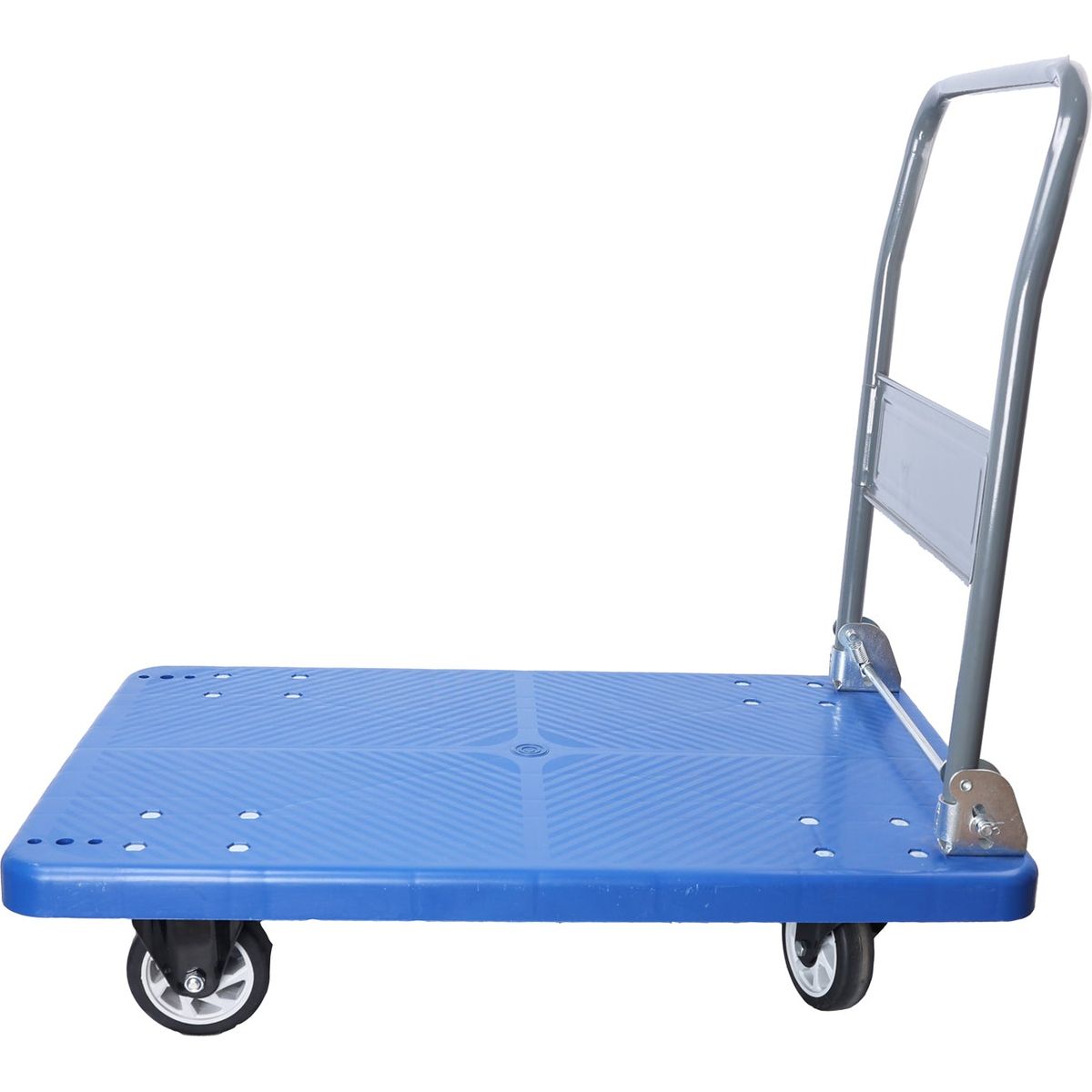Hand Truck Upgraded Foldable Push Cart Dolly 660 lbs Capacity Moving Platform Hand Truck Heavy Duty Space Saving Collapsible Swivel Push Handle Flat Bed Wagon