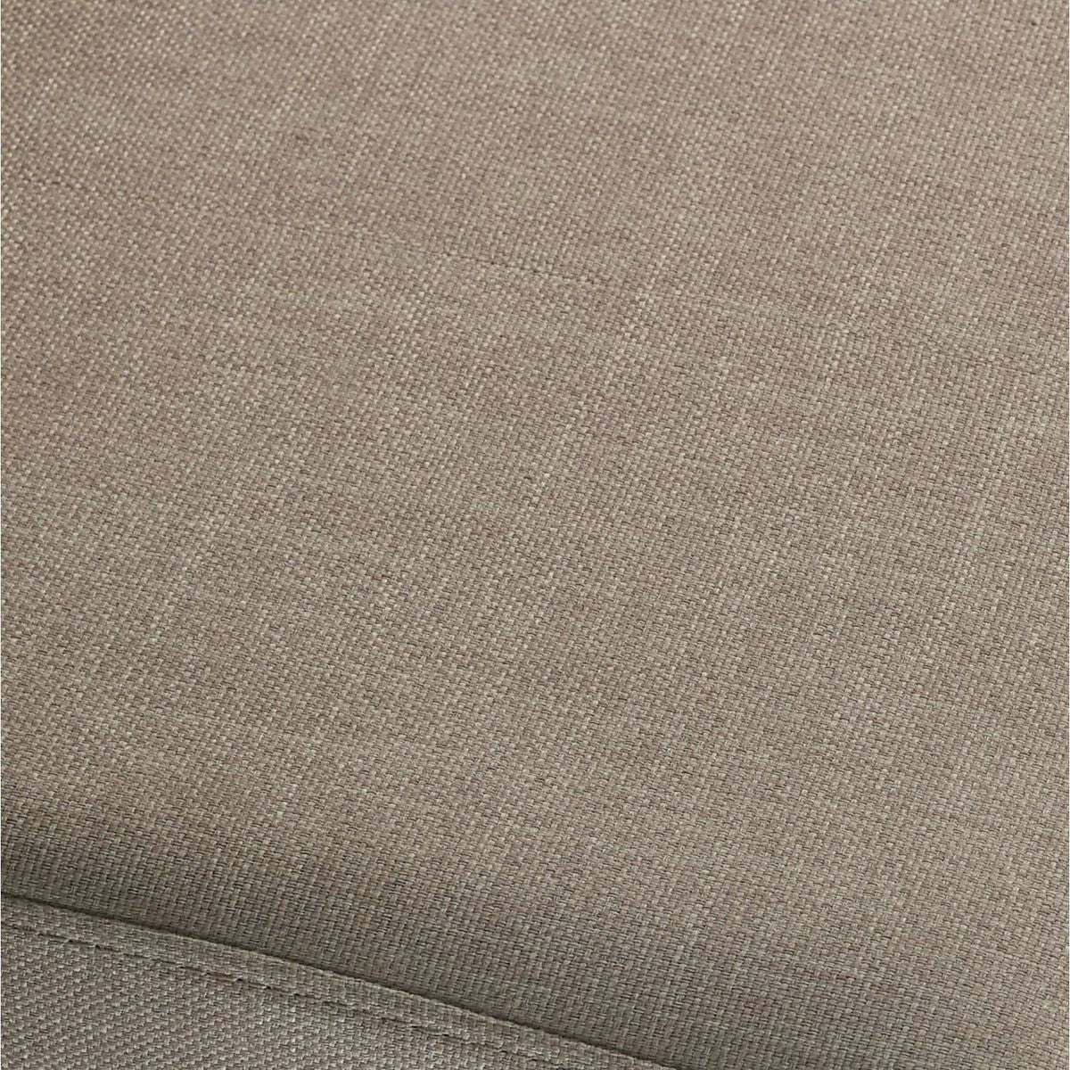 Breda Antique Gray Finish Upholstered Nailhead Bench