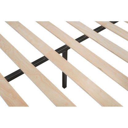 Triple Bunk Bed with Vent Board/ Sturdy Metal Frame/ Noise-Free Wood Slats/ Separatable into three beds/ No Box Spring Needed