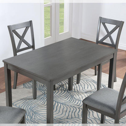 Wooden Dining Rectangular Table, Kitchen Table for Small Space, 4 Person Dining Table, Gray ONLY THE TABLE