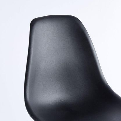 BLACK chair,set of 4,KD leg,plastic seat