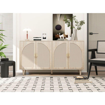 4 Door Cabinet, Suitable for Bedroom, Living Room, Study