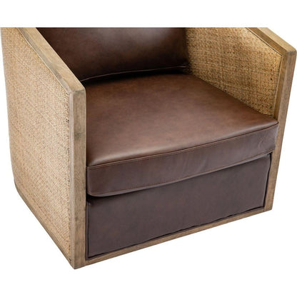 Swivel Barrel Chair, Comfy Round Accent Sofa Chair for Living Room, 360 Degree Swivel Barrel Club Chair, Leisure Arm Chair for Nursery, Hotel, Bedroom, Office, Lounge