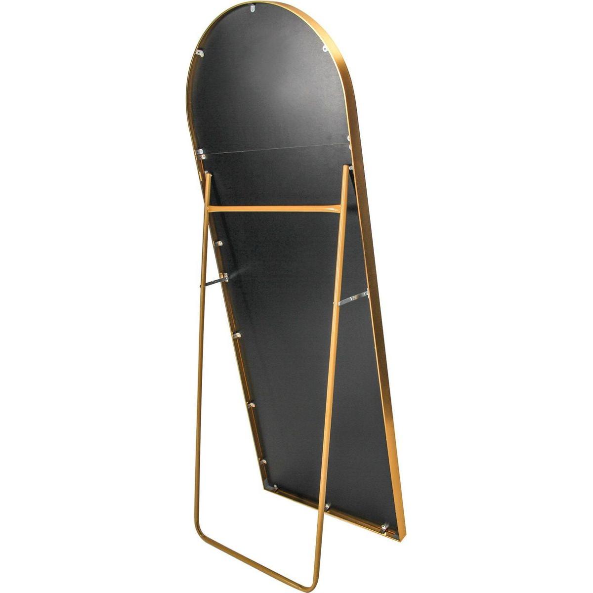 65" Arched Full Length Mirror Floor Dressing Mirror - Golden