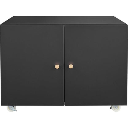 Office furniture Copier Cabinet BLACK 2 door steel copier stand mobile pedestal file Printer Stand