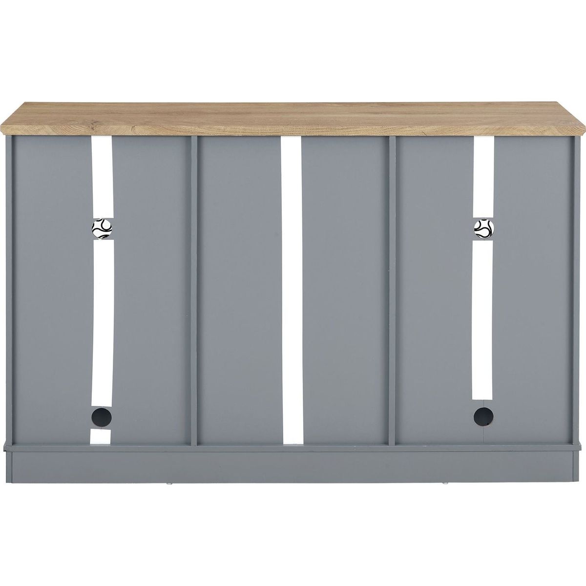 Modern Farmhouse Buffet Cabinet, Sideboard with 2 Drawers and Elegant Glass Door Cabinets, Wine and Glass Rack, Coffee Bar for Kitchen, Dining Room, Light Blue and Light Oak, 56.46"Wx15.55"Dx35.74"H