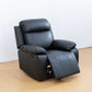 Breathing Leather black recliner chair for adults living room sofa chair with armrest, for home theater