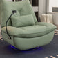 270 Swivel Glider Recliner Chair, Power Recliner Rocking Chair, USB Port Charge for Nursery Chair with Atmosphere Lamp for Living Room Bedroom Apartment