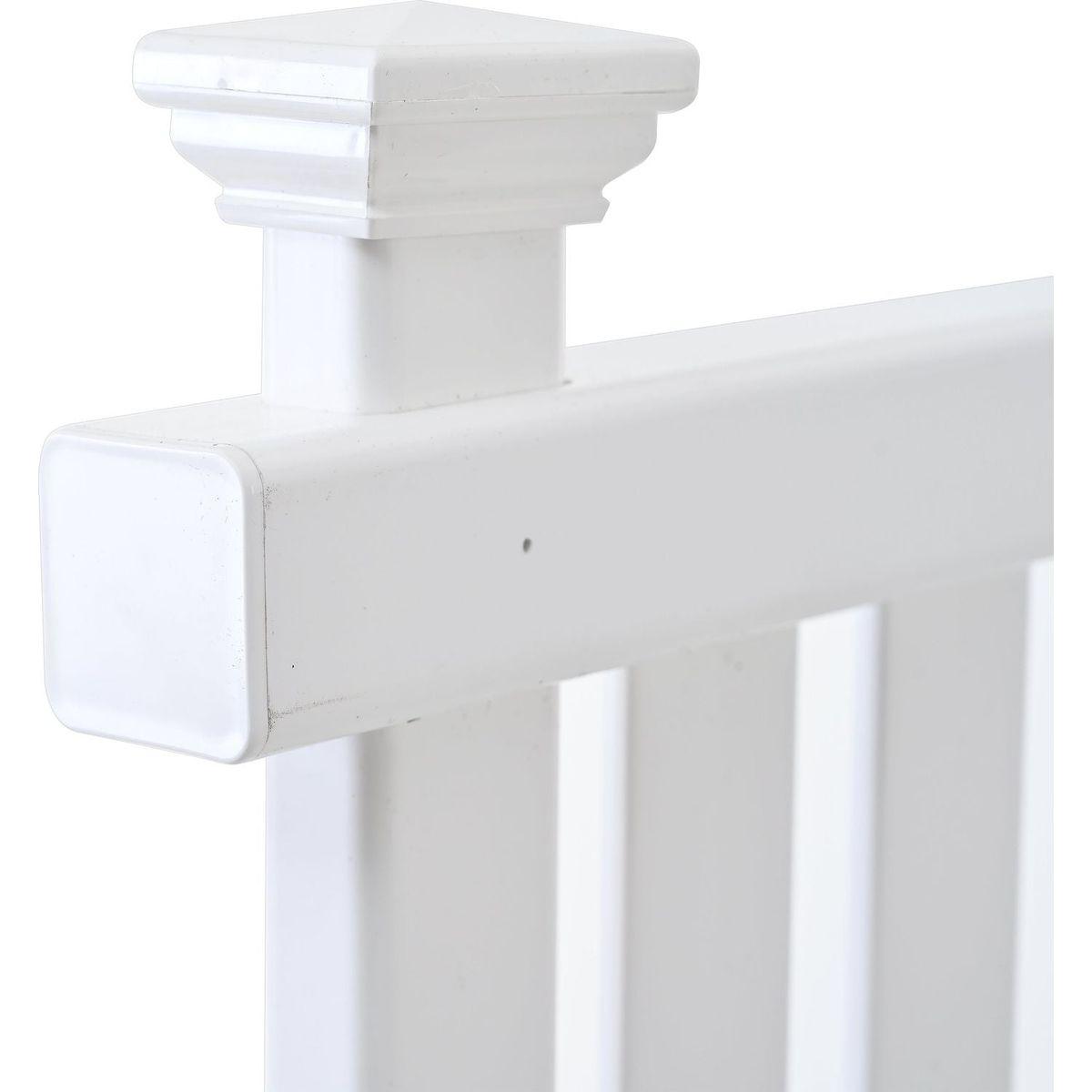 Privacy Screen Panels Kit Air Conditioner Trash Can Enclosure Vinyl white color