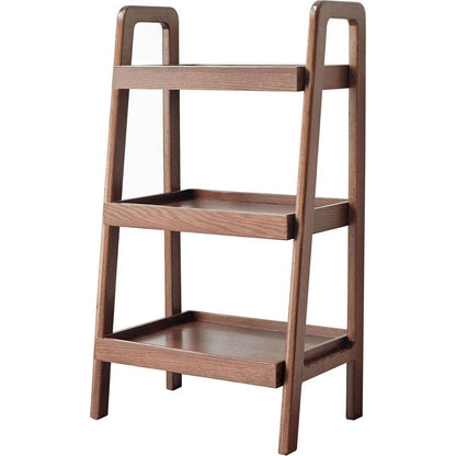 Walnut Color Oak Storage Bench, 3-Tier Beech Wood Shoe Rack for Entryway, Premium Storage Organizer for Bathroom, Living Room, Bedroom, Hallway, Patio, Kitchen