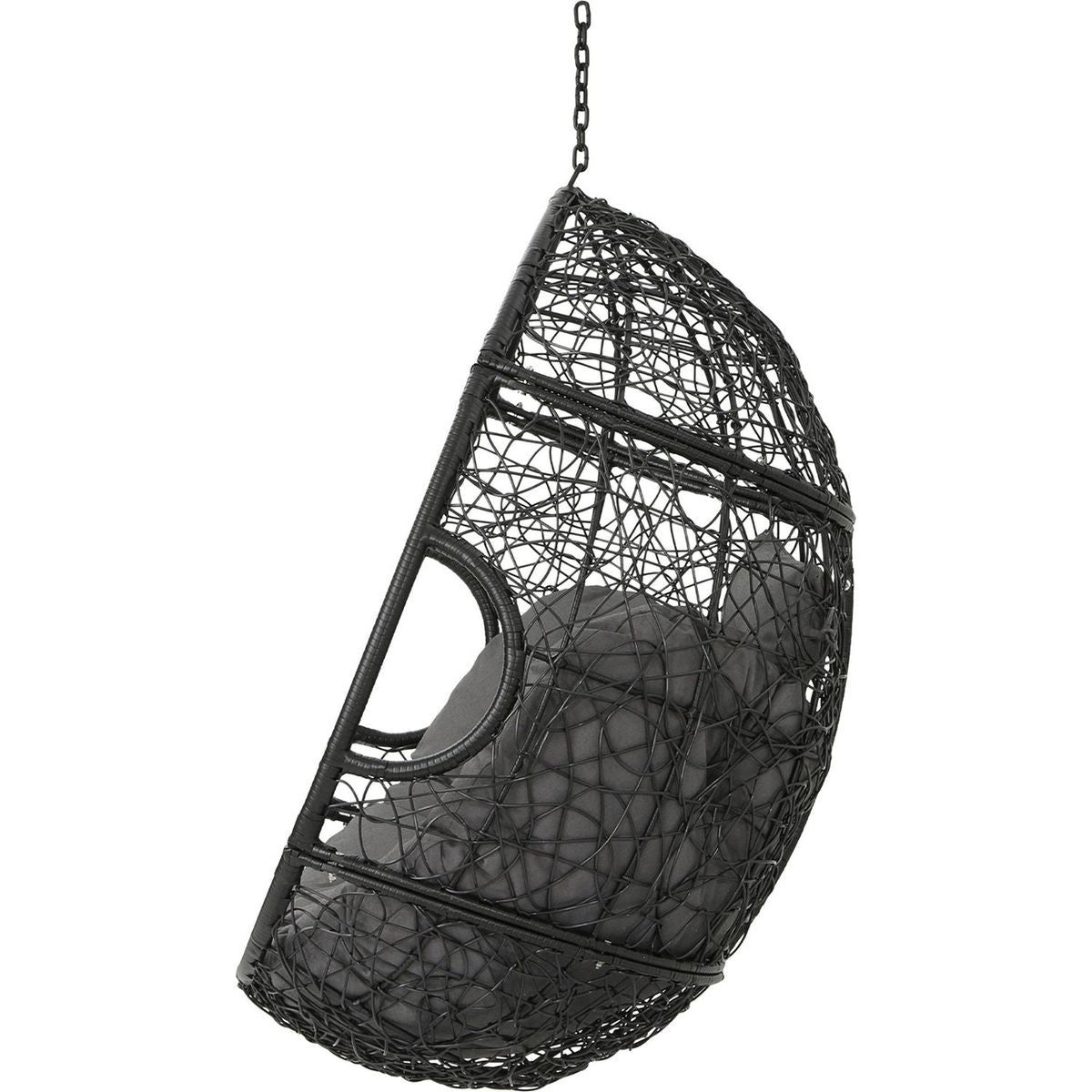 KYLIE HANGING BASKET- GREY (only basket, NOT include a hanging stand)