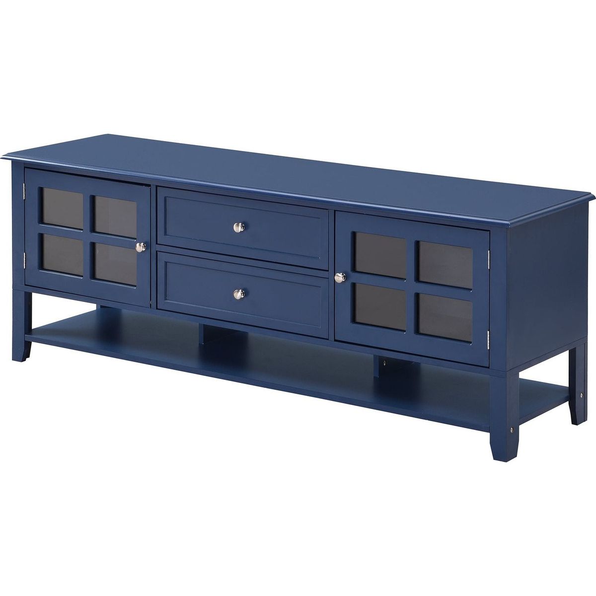 TV Stand for TVs up to 60", Entertainment Center with Multifunctional Storage Space, TV Cabinet with Modern Design, Media Console for Living Room, Bedroom - Streamdale Furniture