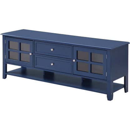 TV Stand for TVs up to 60", Entertainment Center with Multifunctional Storage Space, TV Cabinet with Modern Design, Media Console for Living Room, Bedroom - Streamdale Furniture