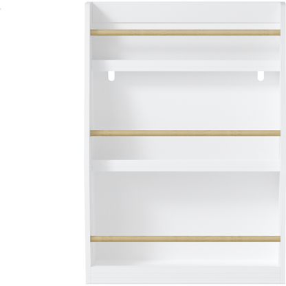 3 Tier Kids Book Shelf,Kids Book Rack, Helps Keep Bedrooms, Playrooms, and Classrooms Organized,White - Streamdale Furniture