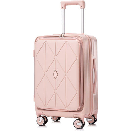 Luggage Sets 3 Piece(20/24/28), Expandable Carry On Luggage with TSA Lock Airline Approved, 100% PC Hard Shell and Lightweight Suitcase with Front Pocket and Spinner Wheels