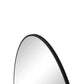 Wall Mirror 28 Inch Black Circular Mirror Metal Framed Mirror Round Vanity Mirror Dressing Mirror, for Bathroom, Living Room, Bedroom Wall Decor