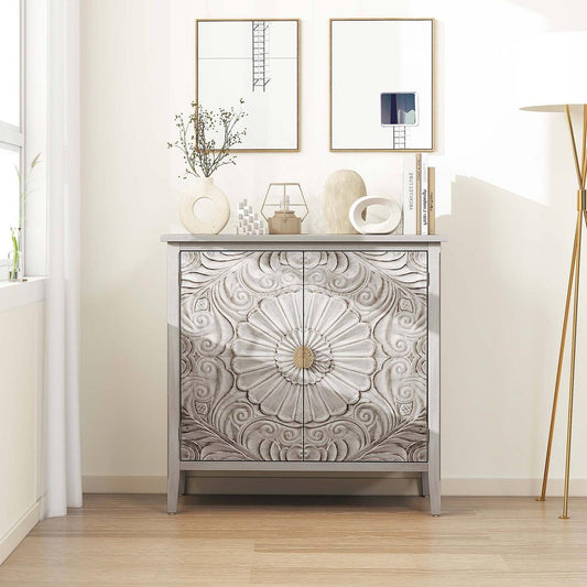 2 Door Cabinet, American Furniture, Suitable for Bedroom, Living Room, Study