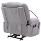 Power Lift Recliner Chair Electric Recliner for Elderly Recliner Chair with Massage and Heating Functions, Remote, Phone Holder Side Pockets and Cup Holders for Living Room, Grey