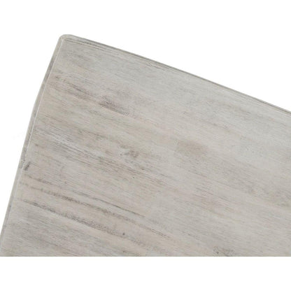 Acacia Wood Dining Chairs, Light Grey Wash, 21D x 17.75W x 35.5H Inch