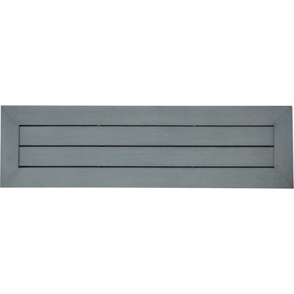 Modern Outdoor Aluminum Dining Bench, Dark Gray