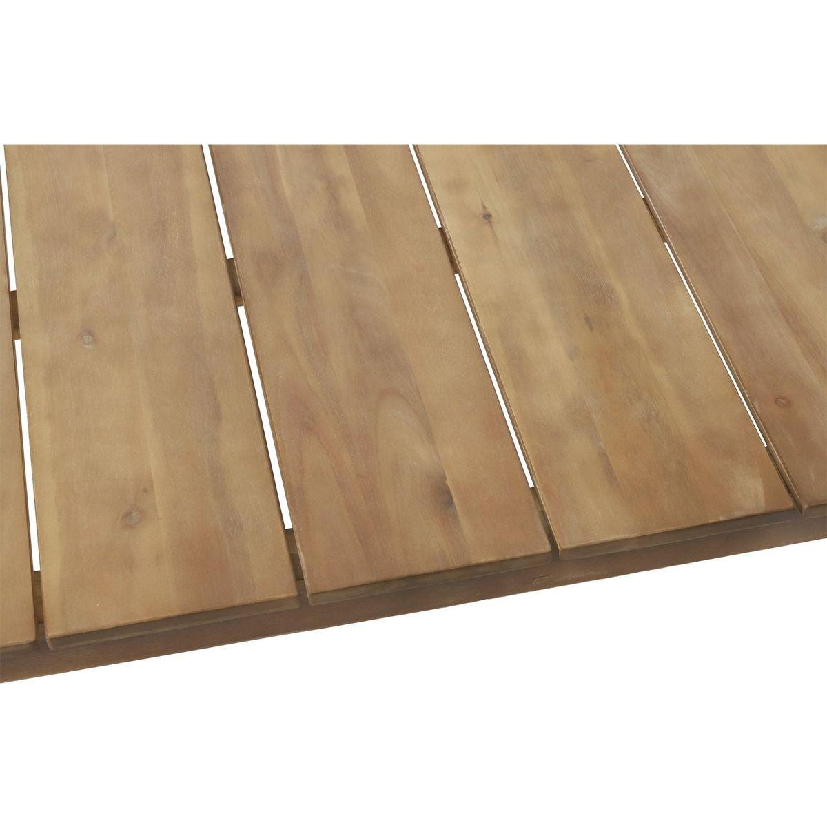 Acacia Wood Outdoor Coffee Table, Light Brown, 14" H X 23.5" W X 39.5" L