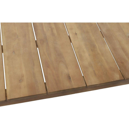 Acacia Wood Outdoor Coffee Table, Light Brown, 14" H X 23.5" W X 39.5" L